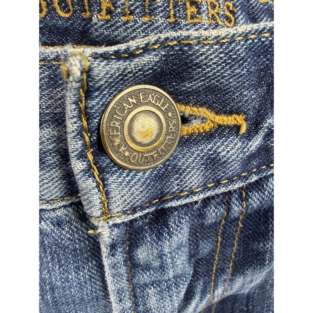American Eagle‎ Jeans Mens Blue Straight Leg Medium Wash 34x29 - Picture 7 of 11